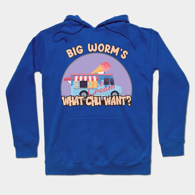 Big Worm's Ice Cream Hoodie by aidreamscapes